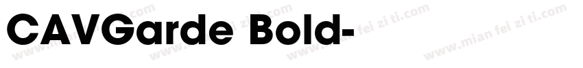 CAVGarde Bold字体转换